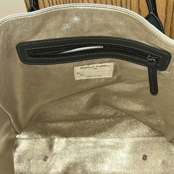 Brunello  Cucinelli large tote detachable Crossbody strap & inner pouch - Picture 8 of 16
